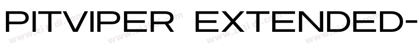 Pitviper Extended字体转换
